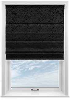 Cyrus Crushed Velvet, Twilight - Roman Blind
